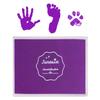 Baby Footprint Ink Pad, 12.7 x 10.2 cm, Washable, Non-Toxic, Purple view 1