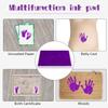 Baby Footprint Ink Pad, 12.7 x 10.2 cm, Washable, Non-Toxic, Purple view 4