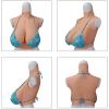 Tauzveok 6th Generation Silicone Breast Forms, High-Neck Prosthesis, Whitening 01, Gel F view 2