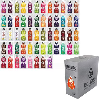 Bolero Classic Mix 24 x 9 g Sugar-Free Beverage Powder with Stevia and Vitamin C, Variety Pack