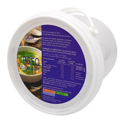 Hepp Refo Delicate Soup, 2,000 g Bucket