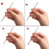 aixu 4-Piece Dual-Head Needle Blackhead and Blemish Removal Kit, Rose Gold view 3