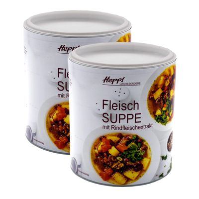 Hepp GmbH & Co. KG Beef Soup, 2 x 600 g