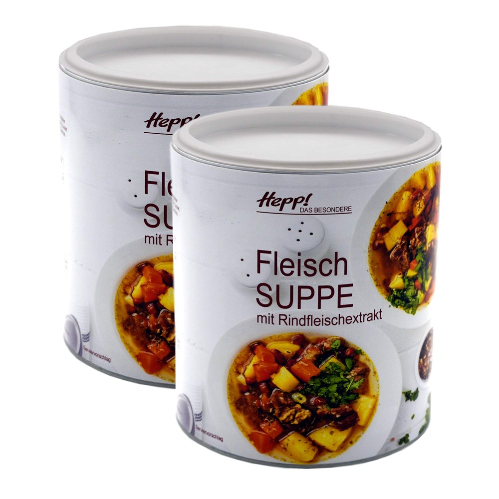 Hepp GmbH & Co. KG Beef Soup, 2 x 600 g