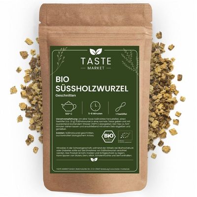 1 kg Organic Licorice Root, Cut & Dried