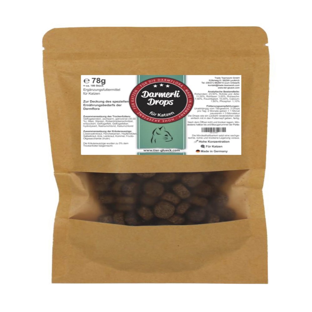 Trade Teamwork Darmerli Drops for Cats with Herb Extracts, 78 g