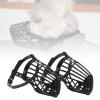 TOYHEART Dog Muzzle Prevents Biting Adjustable Plastic Basket Muzzle for Puppies Black view 3