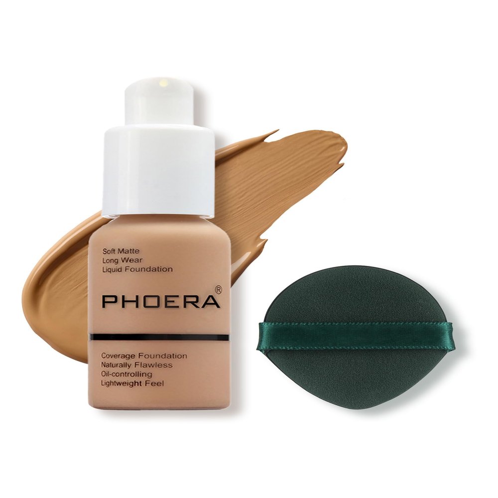 High-Coverage Liquid Foundation, Matte Natural Finish, 30 ml