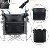 Grantien Wheelchair Bag, Walker Bag with 4 Pockets, Black Oxford, 31.5 × 30 cm view 3