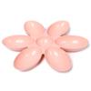 CLQ Feeding Bowl 6 Connected Bowls for Small Cats and Dogs Flower Shape Feeder - Pink view 1