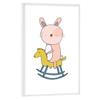 artboxONE Poster with White Frame 30 x 20 cm for Kids Rocking - Cute Animal Children Cute Animal Picture view 1