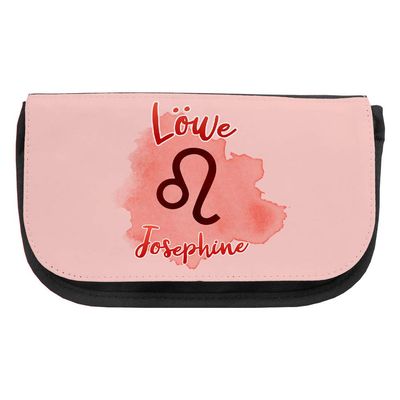 Cosmetic Bag with the Name Josephine and Leo Zodiac Motif | Makeup Bag | Many Names Available