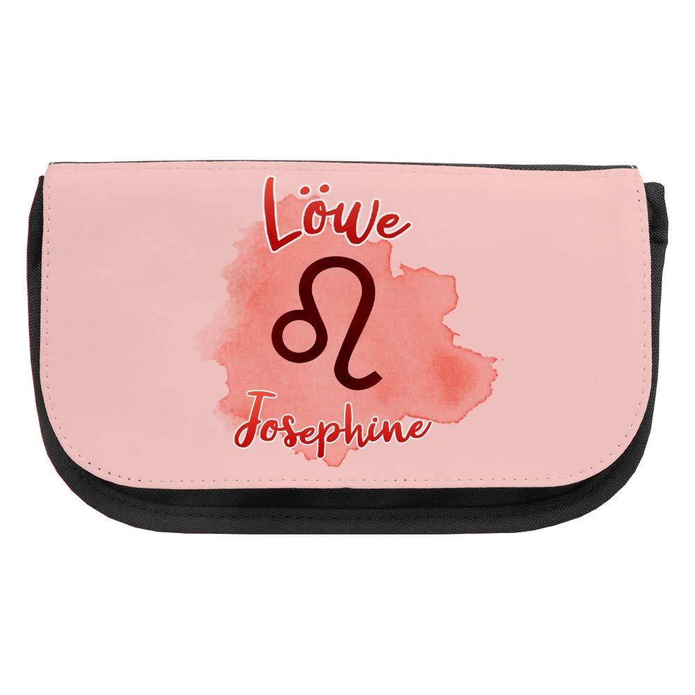 Cosmetic Bag with the Name Josephine and Leo Zodiac Motif | Makeup Bag | Many Names Available