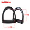 tooloflife 1 Pair Horse Riding Stirrups with Non-Slip Rubber Pad (Small) view 2