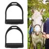 tooloflife 1 Pair of Horse Stirrups, High-Strength Safety Stirrups with Non-Slip Rubber Pads (Large) view 1