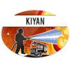Door Sign with the Name Kiyan and Firefighter Motif | Children's Room Sign view 1