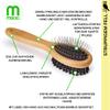 Mikki Bamboo Comb Brush for Short to Medium Fur view 4