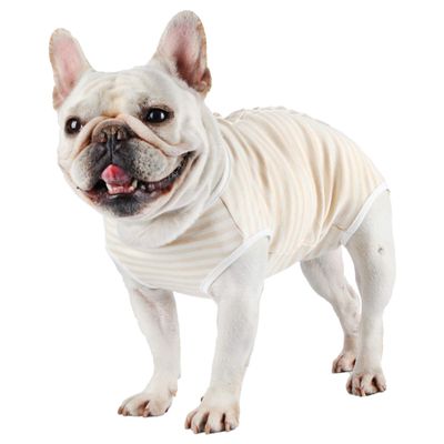 Pawcomon Dog Diaper Recovery Suit, Postoperative Surgical Shirt, Yellow, L