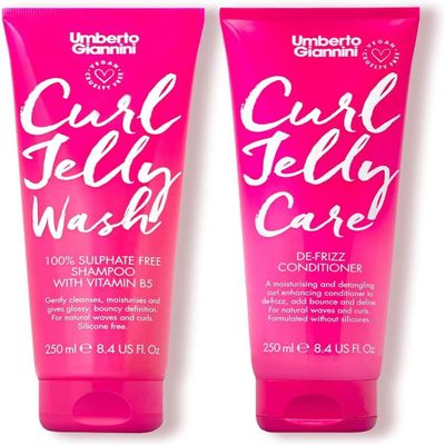 Umberto Giannini Curl Jelly Scrunching Jelly for Curly or Wavy Hair, Vegan and Cruelty-Free Frizz Solution, 200 ml