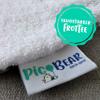 pic Bear Honey Burp Cloth, Large, 41 x 20 cm, Terry Cloth, White Stars view 3