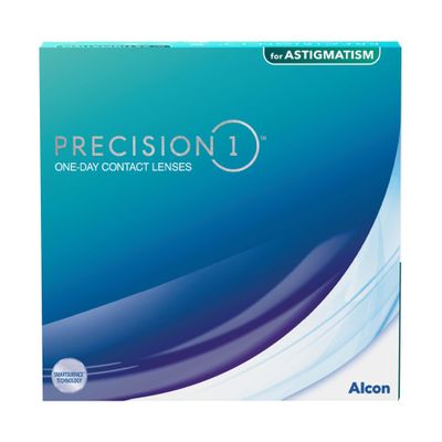 PRECISION1 Toric Daily Contact Lenses | 90 Count | CYL 0.75 | Axis 100 | -1.00 D