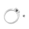 TIANZXS Crystal Memorial Ash Keepsake Ring for Pet or Human Ashes view 3