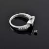 TIANZXS Crystal Memorial Ash Keepsake Ring for Pet or Human Ashes view 4