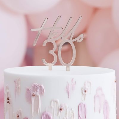 Hello Thirty Cake Topper