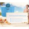 Letuwj Soft Compact Changing Robe for Children, Hooded Poncho for Swimming, Changing, Boys and Girls, Blue, 27.56" x 27.56" view 2