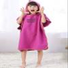 Letuwj Soft Compact Changing Robe for Children, Hooded Poncho for Swimming, Changing, Boys and Girls, Blue, 27.56" x 27.56" view 4