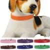 CUSROS Adjustable Dog Collar, Faux Leather, Size M, Green view 1