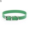 CUSROS Adjustable Dog Collar, Faux Leather, Size M, Green view 2