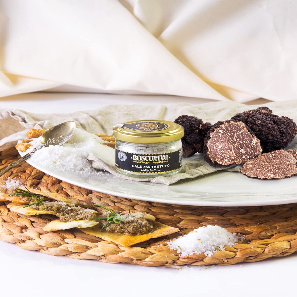 White Truffle Salt, Salt with 3% White Truffle (Albidum Pico) from Tuscany, Pieces, 50 g