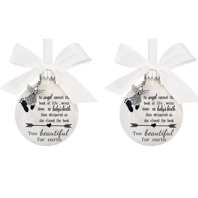 COMIOR Home Decor Festival Birthday Party Pendant, White Round Ornament