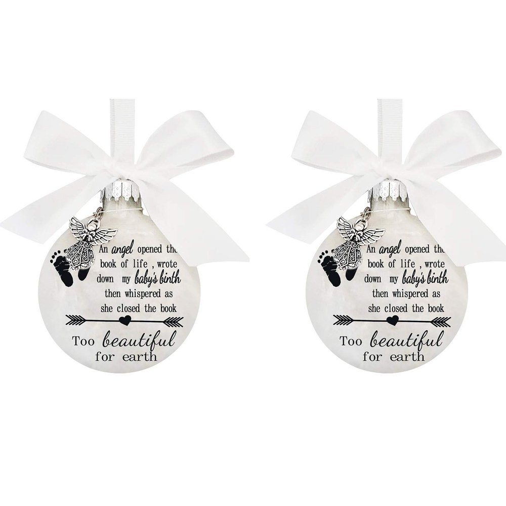 COMIOR Home Decor Festival Birthday Party Pendant, White Round Ornament