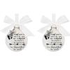 COMIOR Home Decor Festival Birthday Party Pendant, White Round Ornament view 1