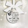 COMIOR Home Decor Festival Birthday Party Pendant, White Round Ornament view 2