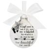 COMIOR Home Decor Festival Birthday Party Pendant, White Round Ornament view 3