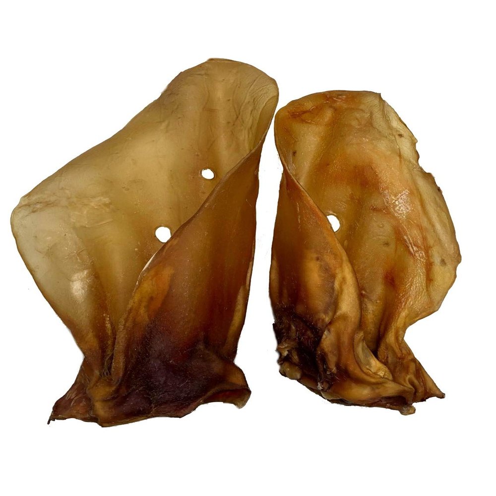 Beef Ears with Shell - Premium Quality Dog Chew (2 Pieces)