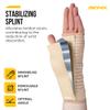 BIONIX Adjustable Breathable Wrist Brace with Metal Splint, Left, L view 4