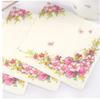 20pcs Pack Paper Napkins Pink Flowers view 2