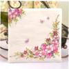 20pcs Pack Paper Napkins Pink Flowers view 3