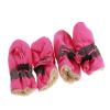 4-Piece Waterproof Winter Dog Shoes, Non-Slip Rain and Snow Boots, Thickened Pink, Size 3 view 1