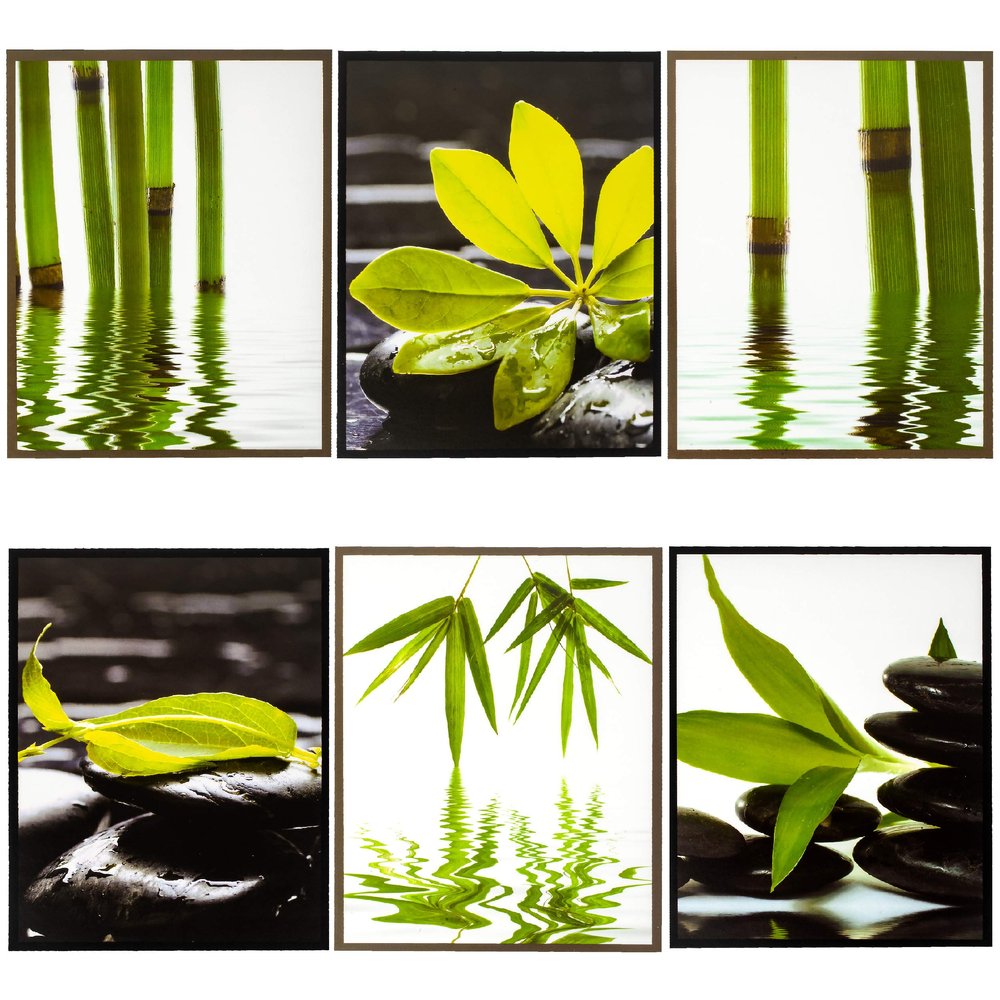 Wall Stickers for Adults & Children, Wellness SPA Panorama, 18-Piece Set