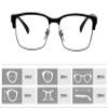 SHINU Progressive Multifocal Reading Glasses for Men, TR90 Frame, No-Line Lenses, HJF018 (Top +2.75, Bottom +5.25) view 3