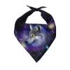 chaqlin Galaxy Wolf Print Dog Bandana view 1