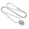 TIANZXS Crystal Paw Print Memorial Jewelry for Dogs and Cats, Cremation Urn Pendant Necklace, Black view 2