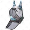 Harrison Howard CareMaster Horse Fly Mask with Long Nose, Ears & UV Protection, Pastel Mix (M) view 2