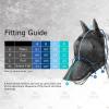 Harrison Howard CareMaster Horse Fly Mask with Long Nose, Ears & UV Protection, Pastel Mix (M) view 4