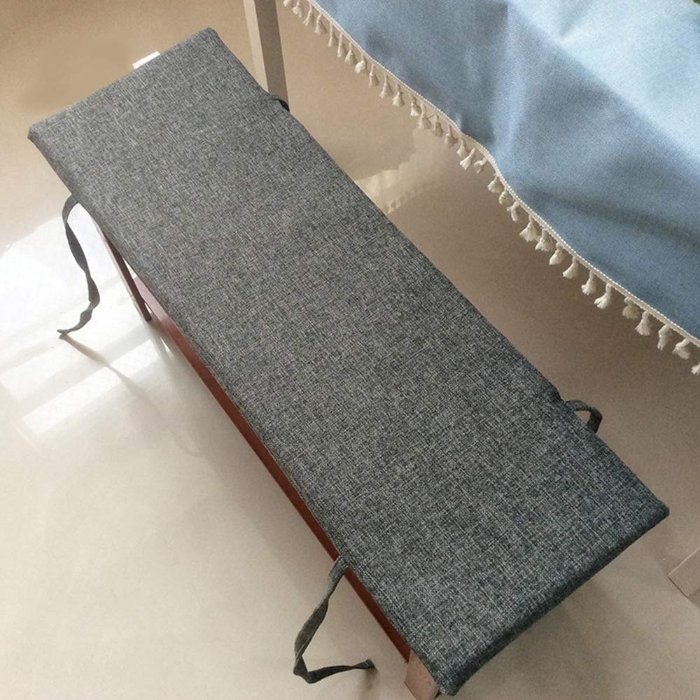 Non-Slip Long Bench Cushion, Removable and Washable